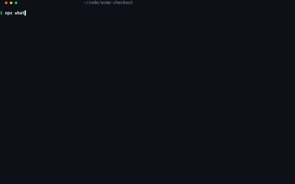 whatbroke demo: crash captured, suspect ranked, fix verified